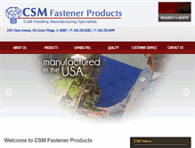 Tablet Screenshot of csmfastener.com